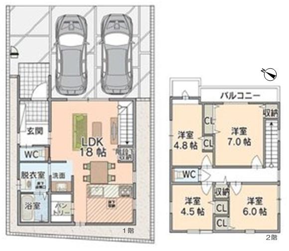春日井市篠木町4丁目の新築一戸建