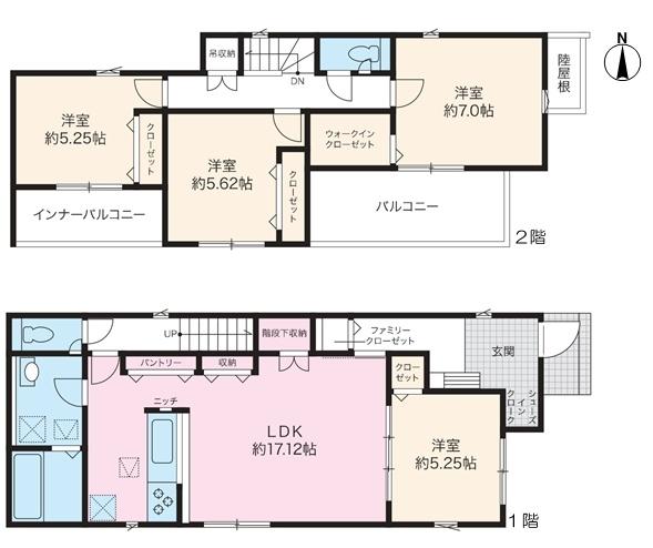 北名古屋市高田寺東の川の新築一戸建