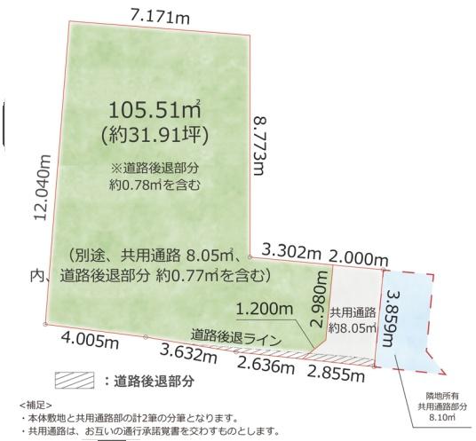 三田市三田町の売土地