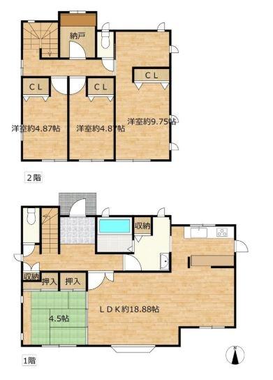 西宮市名塩南台３丁目の中古一戸建