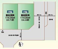 神戸市北区鹿の子台北町4丁目の土地(区画図)