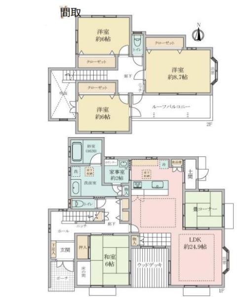 神戸市北区唐櫃六甲台の中古一戸建