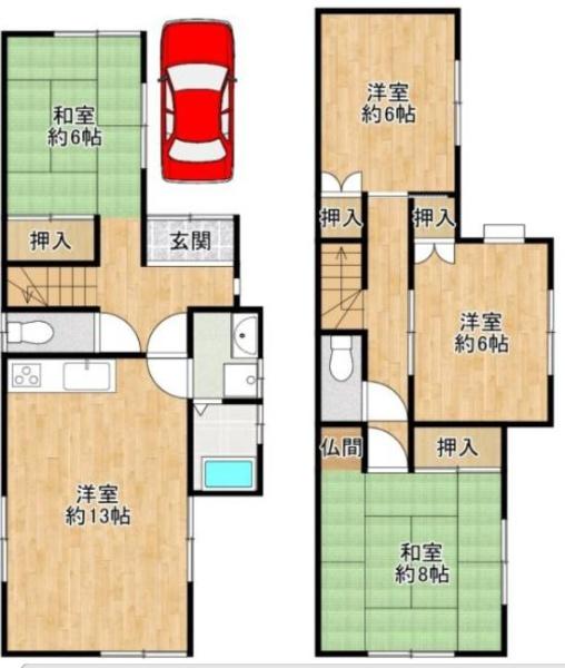 神戸市北区花山台の中古一戸建て