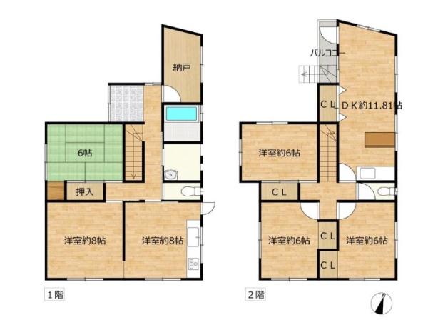西宮市北六甲台１丁目の中古一戸建て