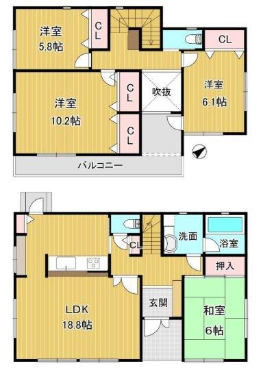 神戸市北区花山中尾台３丁目の中古一戸建
