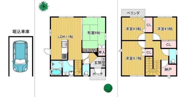 西宮市名塩山荘の中古一戸建て