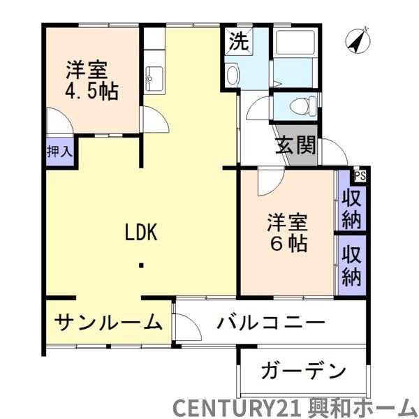 猪子石南住宅４号棟