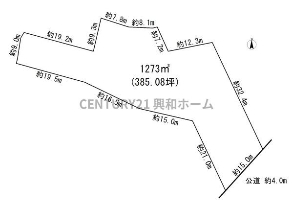 瀬戸市三沢町1丁目の土地(間取り)