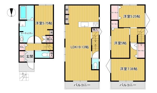 京都府向日市物集女五ノ坪　新築戸建
