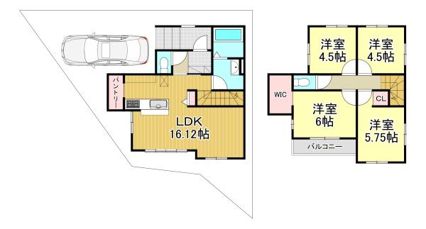 奥海印寺太鼓山3期2号地　新築戸建