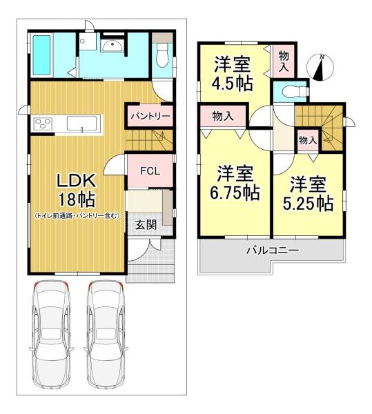 新築戸建　大原野上里鳥見2期2号棟