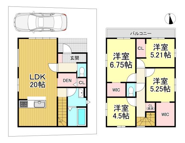 新築戸建　上植野樋爪1期1号地