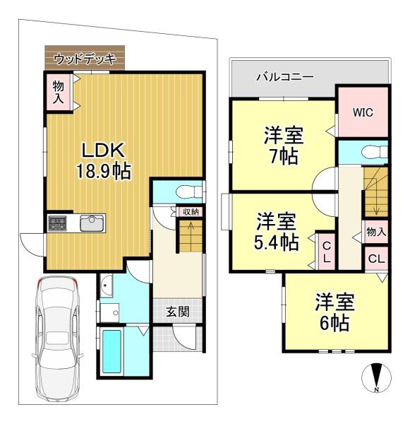中古戸建　乙訓郡大山崎町字下植野小字寺門