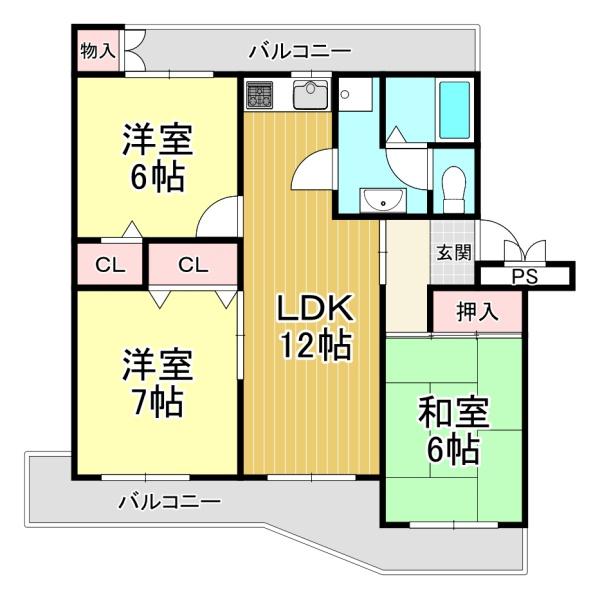 中古マンション　南円明寺ヶ丘団地16棟