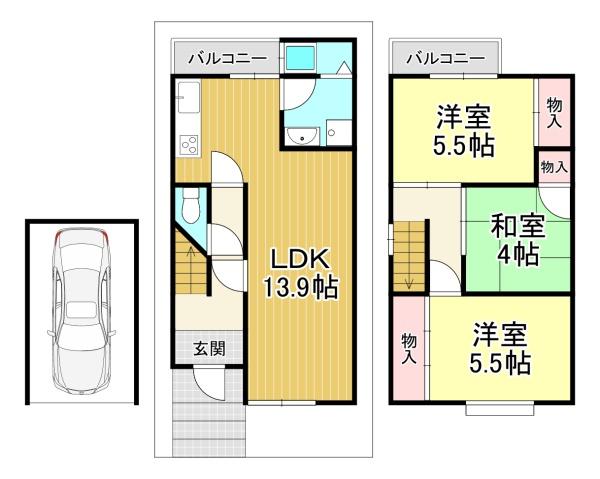 中古一戸建　伏見区羽束師鴨川町