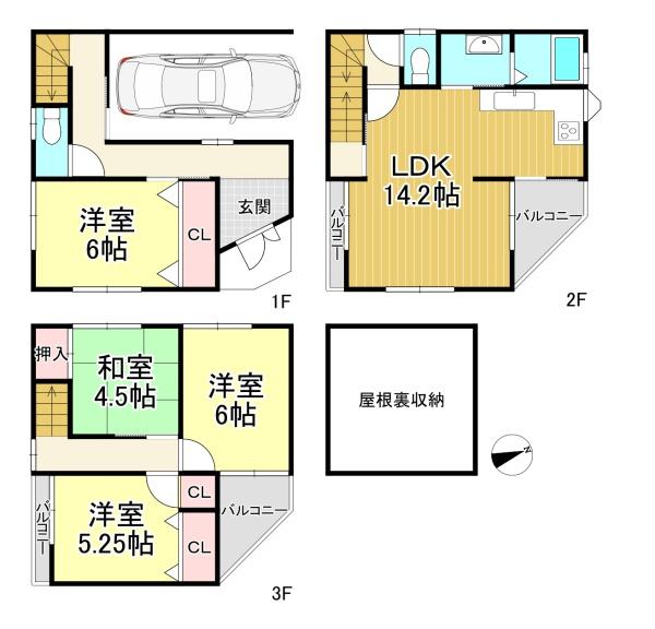 中古戸建　西京区桂南滝川町