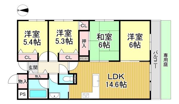 中古マンション　グランド日光ハイツ東向日