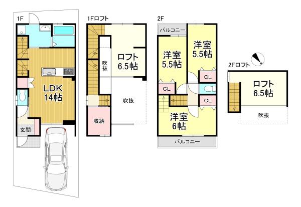 新築戸建　南区吉祥院嶋樫山町
