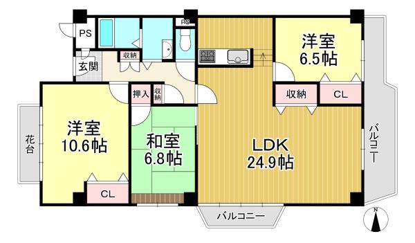 中古マンション　イトーピア向日マンションA棟