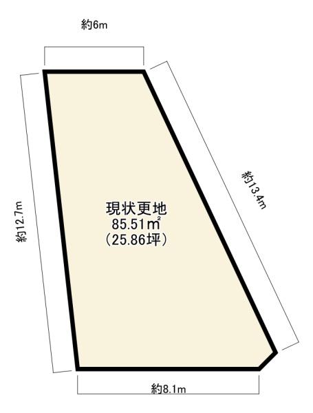 建築条件付売土地　長岡京市友岡1丁目