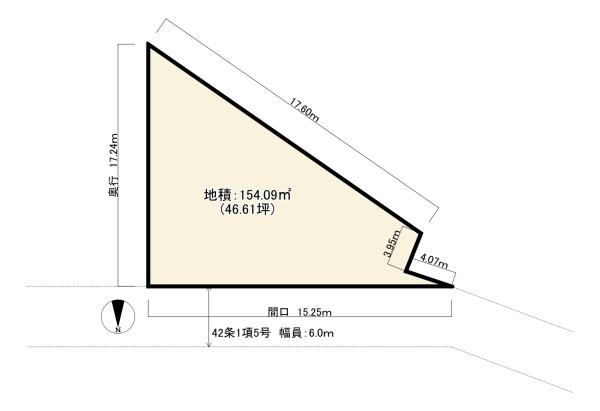 建築条件無売土地　伏見区久我森ノ宮