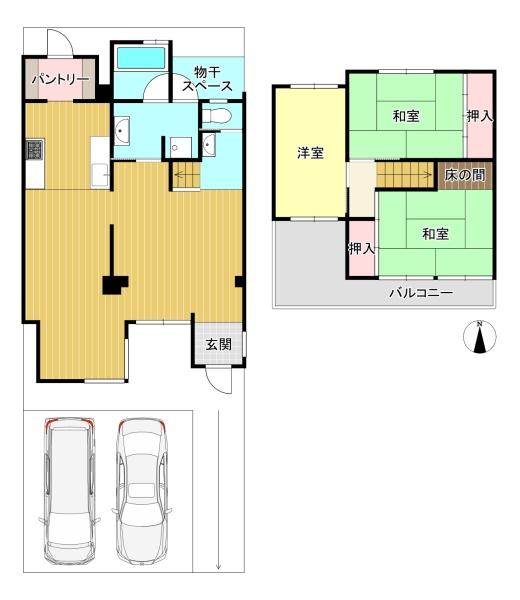 中古テラスハウス　大山崎町円明寺脇山
