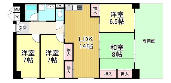 中古マンション　桂川ハイツ4号棟