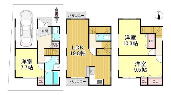 未入居一戸建　伏見区久我御旅町31期16号地