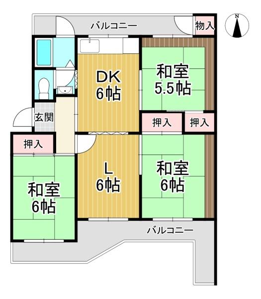 中古マンション　南円明寺ヶ丘団地8棟