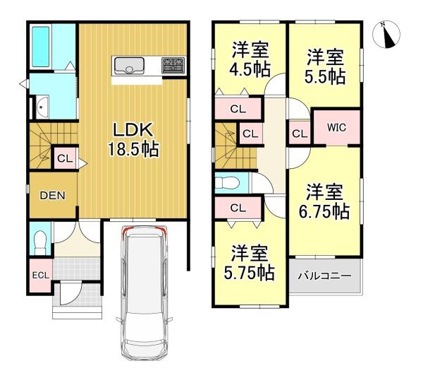 新築戸建　向日市鶏冠井町沢ノ西1期2号