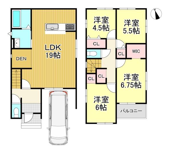 新築戸建　向日市鶏冠井町沢ノ西1期1号