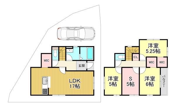 新築戸建　桂池尻町1期1号地