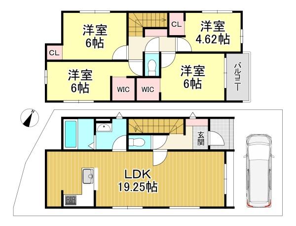 新築戸建　桂池尻町1期2号地