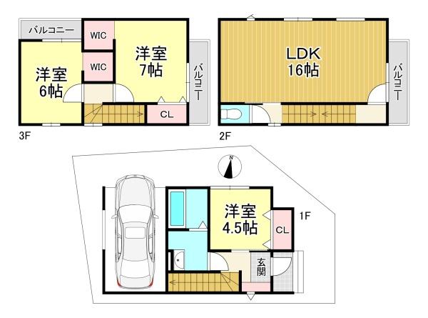 新築戸建　向日市鶏冠井町沢ノ東1期1号地