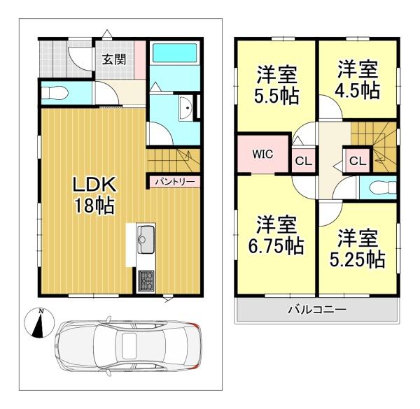 新築戸建　長岡京市今里四丁目3期1号地