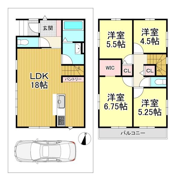 新築戸建　長岡京市今里四丁目3期1号地