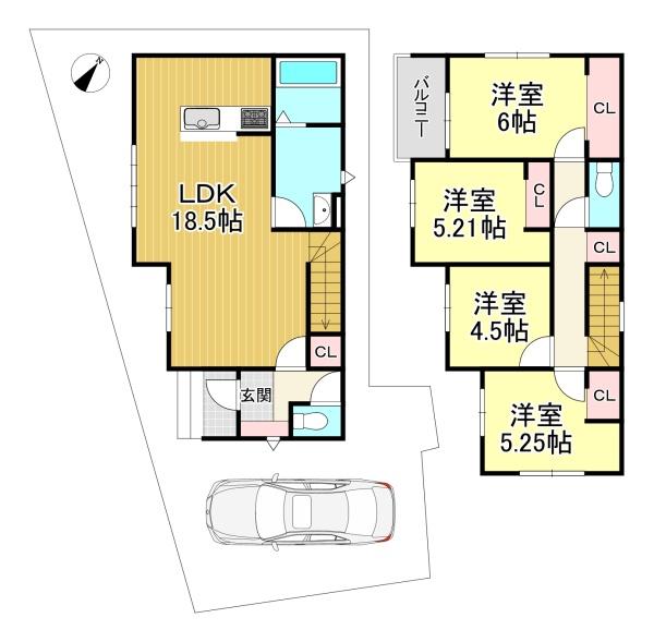 新築戸建　長岡京市滝ノ町一丁目3期2号地