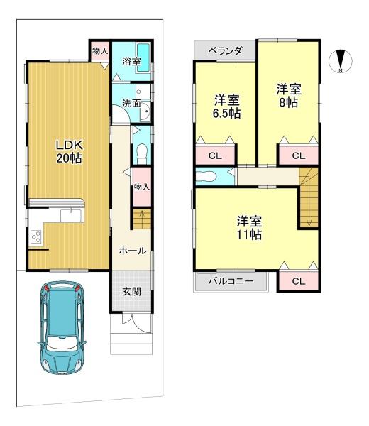 新築戸建　伏見区久我石原町T4期　9号地