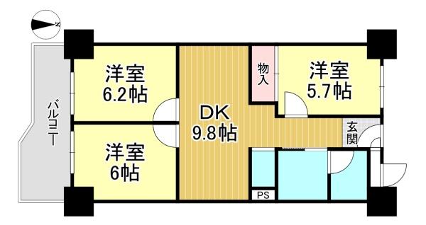 中古マンション　桂川ハイツ1号館