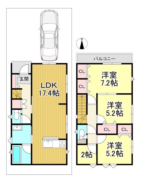 新築戸建 向日市森本町第2 2号棟