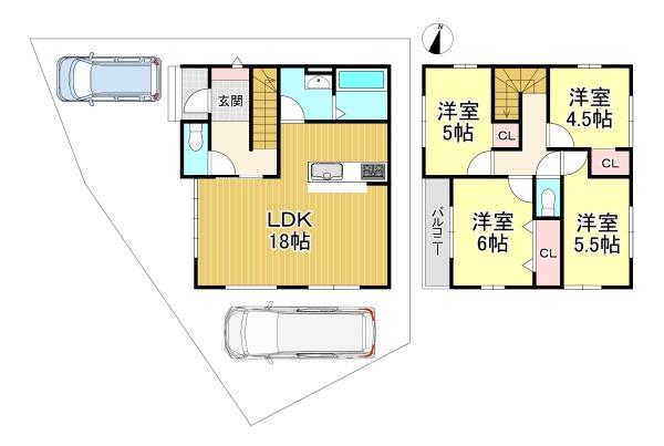 新築戸建 大原野上里鳥見町2期2号地