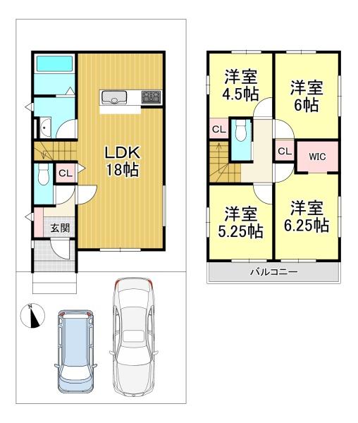 新築戸建　西京区大原野上里男鹿町1期2号地