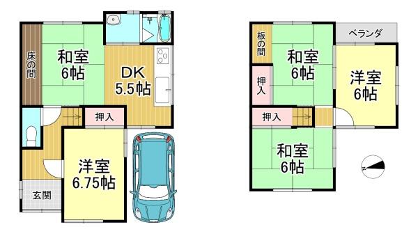 中古戸建　長岡京市今里川原