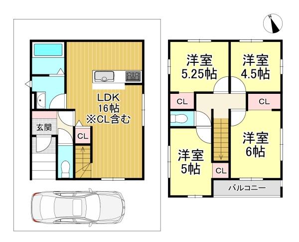 新築戸建　西京区大枝沓掛町5期1号地