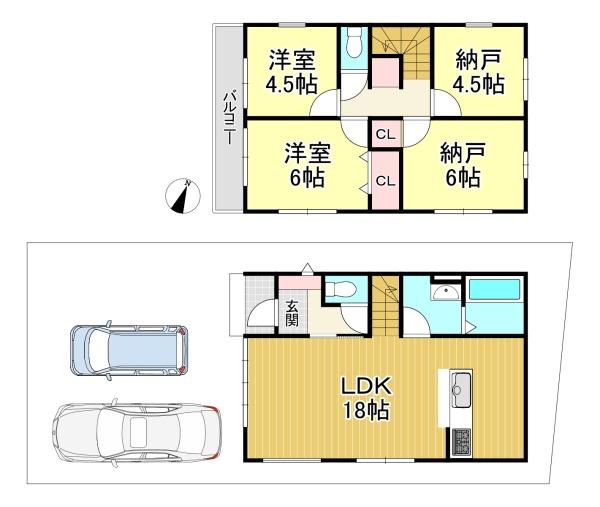 新築戸建　長岡京市奥海印寺門ノ町1期2号地