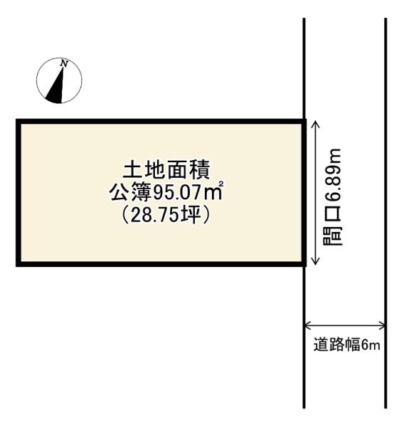 売土地　長岡京市長法寺力池5号地