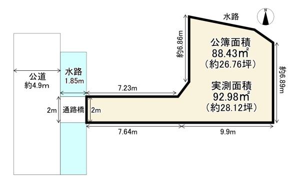 建築条件無土地　向日市寺戸町飛龍