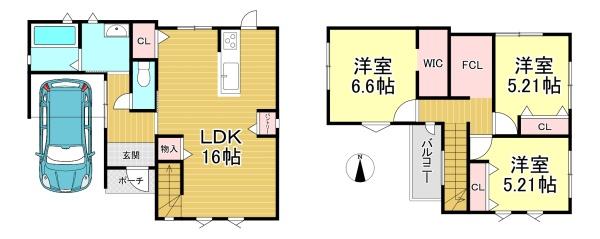 中古戸建　向日市鶏冠井町楓畑
