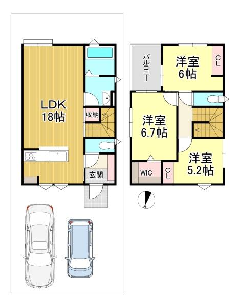 新築戸建 大原野上里勝山町1号地