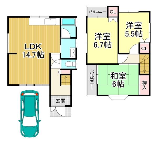 中古戸建　伏見区淀際目町